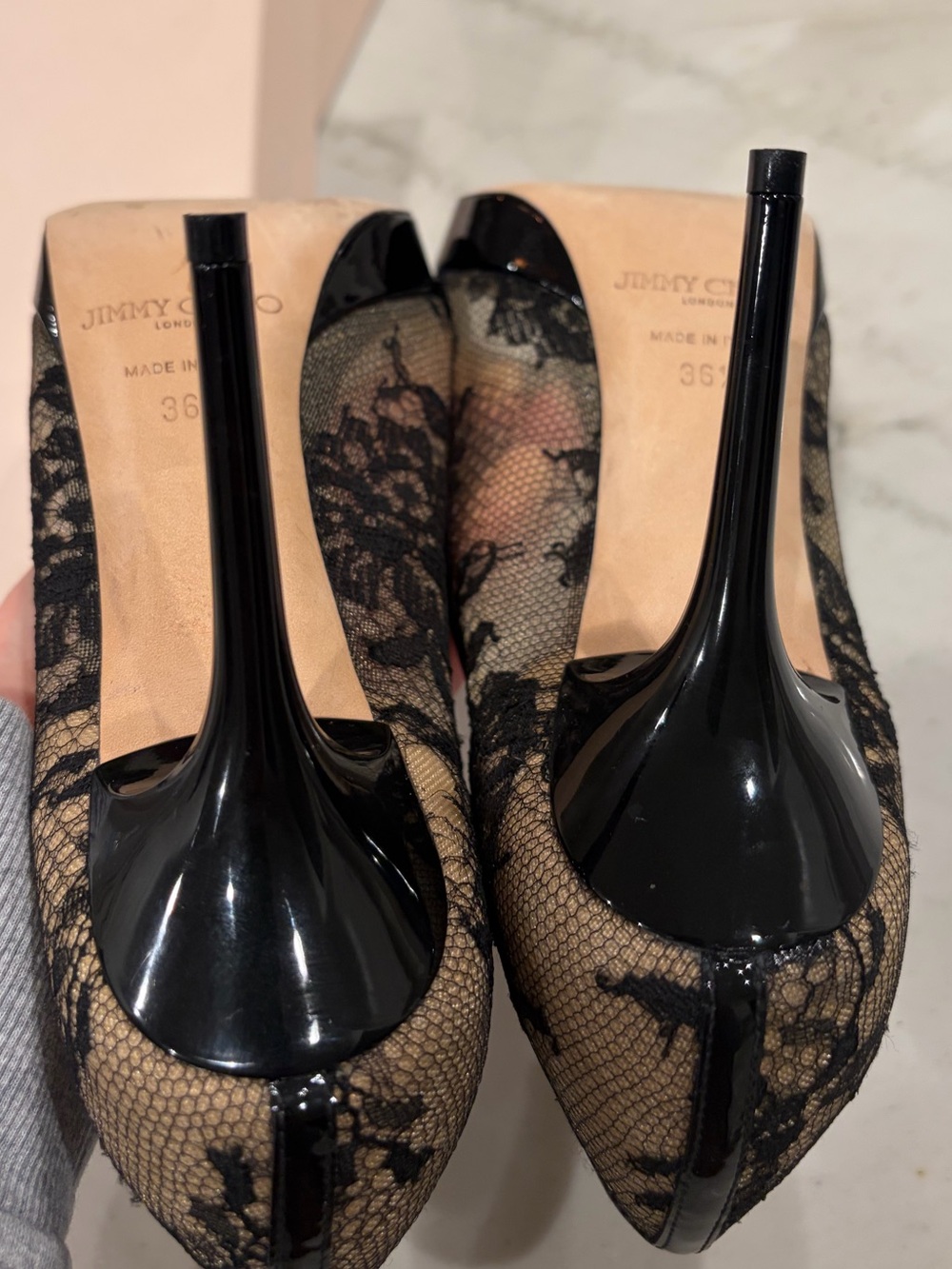 Jimmy Choo lace pumps- 6.5 NEW - Picture 13 of 16